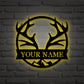 personalized moose metal sign,deer head sign,antler decoration,Christmas gift for him,deer name metal sign,father's day gift,LED Sign