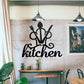 Customized Kitchen Wall Metal Sign, Hollowed Out Kitchen Wall Decor, Metal Wall Hanging, Fork Spoon Knife Wall Sign For Mom, Christmas Gift