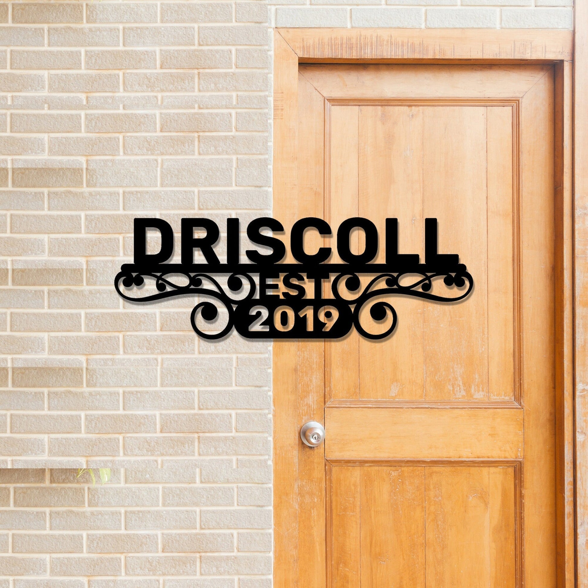 Custom Metal Sign, Personalized Metal Sign, Metal Signs Personalized, Outdoor Signs, Family Name Sign Metal, Last Name Metal Sign, Est Sign