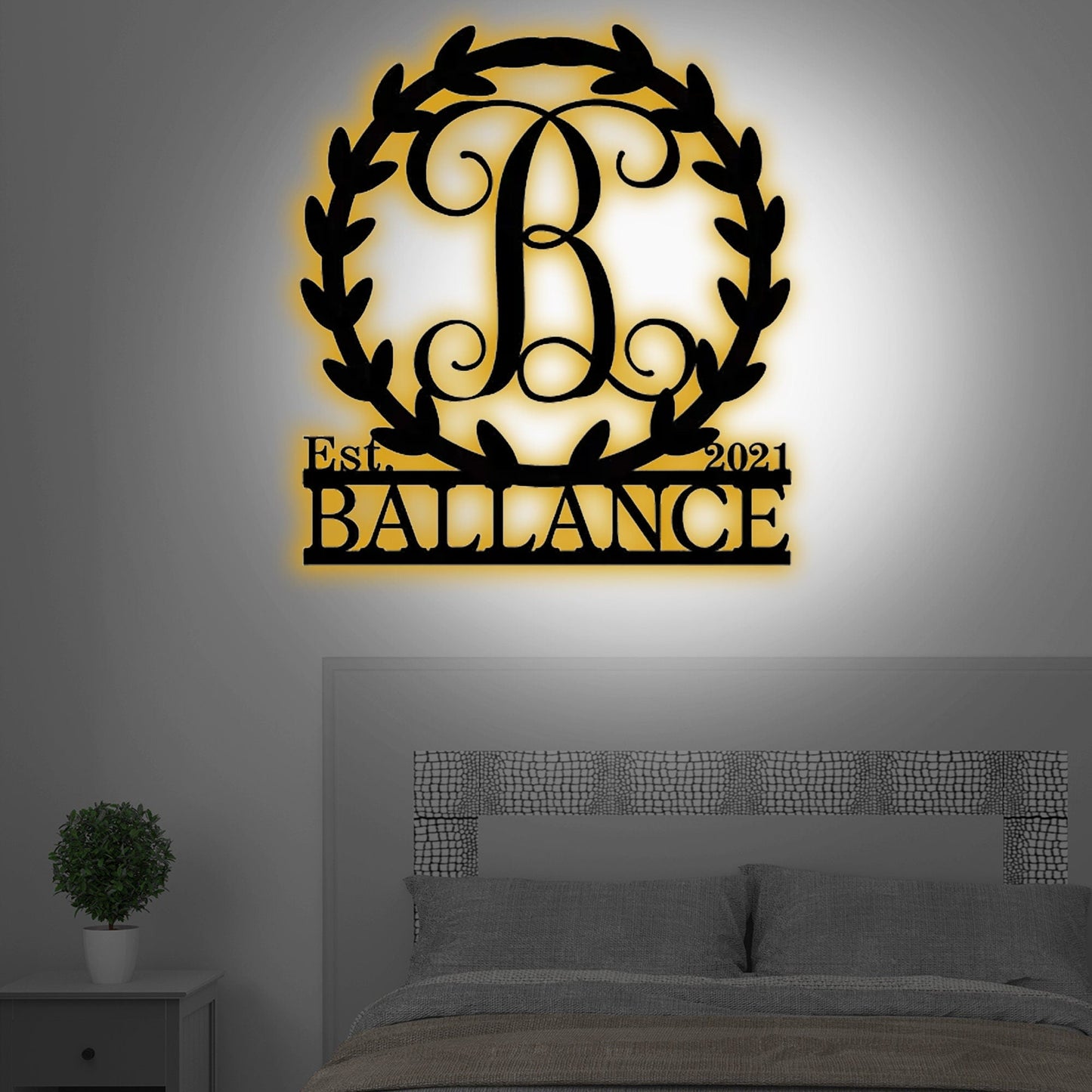 Surname Signs, Custom Monogram Door Sign Hooks, Monogram Door Garland, Surname Door Hangers, Initial Door Signs, Monogram Initial Door Hooks