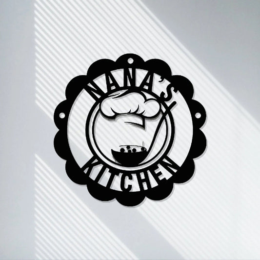 Custom Metal Sign for Kitchen, Nana's Kitchen Metal Sign, Personalized Nana Mothers Day Gift, Custom Kitchen Sign Wall Decor,LED Sign