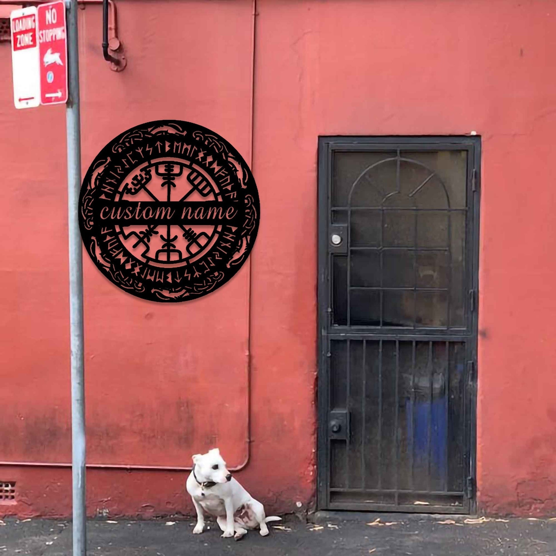 Custom Vegvisir metal wall decor art, metal wall decor, Viking metal wall hanging, office wall decor, Icelandic art, LED Viking wall art