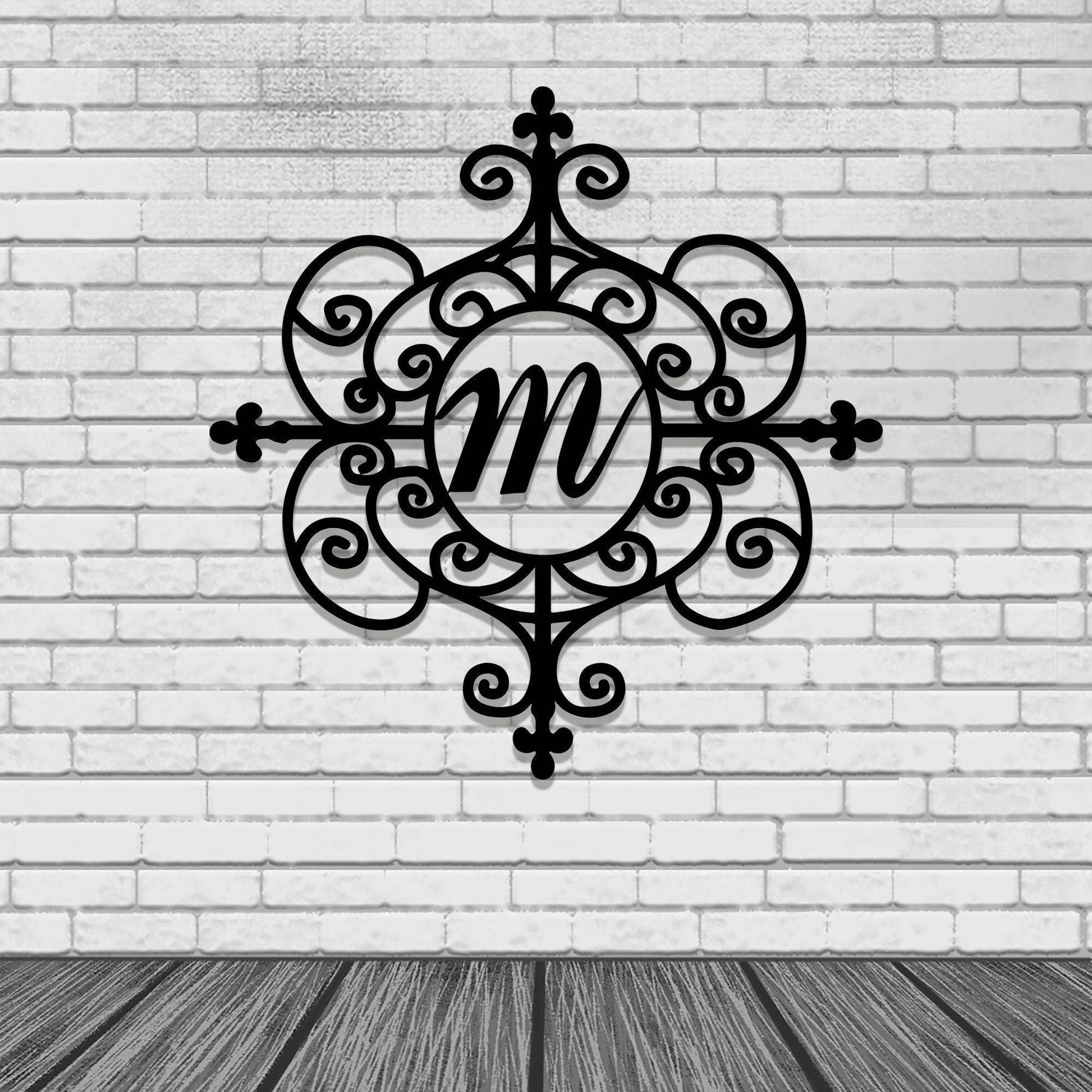 Custom Family Name Metal Sign, Initial Sign, Metal Monogram Sign, Door Hanger, Last Name Sign, Metal Decorative Wall Art,LED Sign