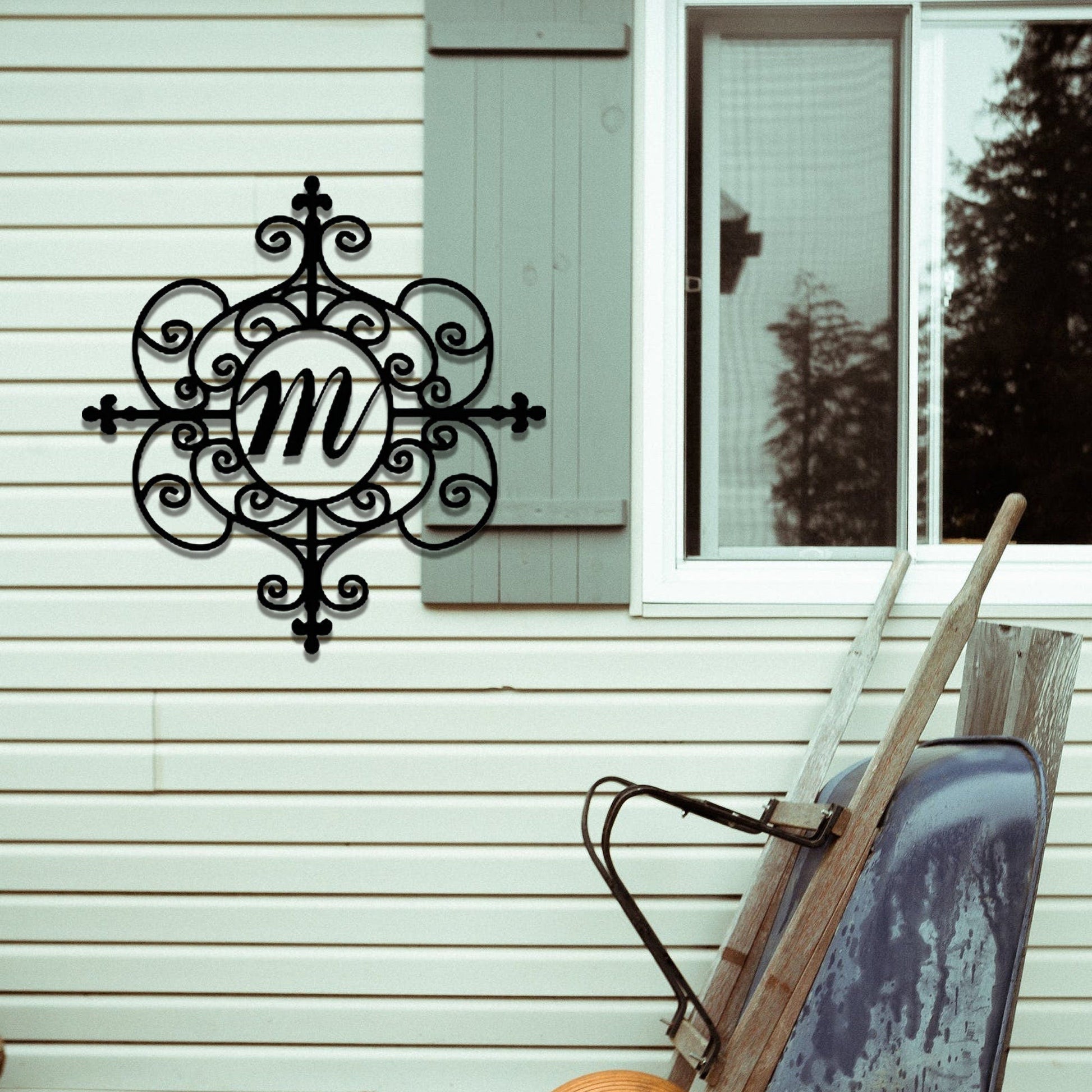 Custom Family Name Metal Sign, Initial Sign, Metal Monogram Sign, Door Hanger, Last Name Sign, Metal Decorative Wall Art,LED Sign