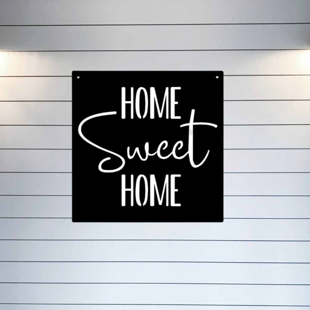 Home Sweet Home Metal Sign, Home Sweet Home Wall Decor, Home Sweet Home, Home Sign, Farmhouse Wall Decor, Housewarming Gift, Closing Gift
