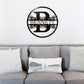 Split Letter Monogram Metal Sign, Split Letter Metal Sign, Monogram, Personalized Metal Sign, Last Name Sign, Metal Name Sign, Custom Gift