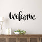 Welcome Metal Sign, Welcome Sign, Farmhouse Welcome Sign, Entryway Sign, Metal Welcome Sign, Outdoor Sign, Welcome Word Sign, Welcome Script