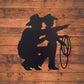 Cowboy and Son Metal Sign, Western Decor, Father's Day, Metal Sign, Cowboy Theme Nursey, Metal Wall Art, Western Signs, Western Decor