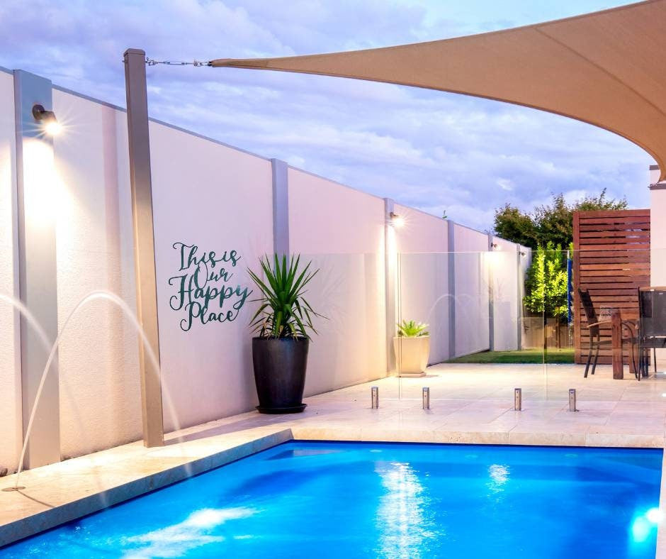 This is our happy place metal sign, Happy Place Home Decor, Happy Place Wall Hanging, Entryway Decor, Outside decor, Housewarming