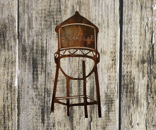 Custom Town Name Water Tower, Metal Wall Art, Hometown Water Tower, Personalized, Metal Sign, Metal Art, Entryway, Housewarming Gift