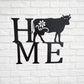 Home Cow Metal Sign, Cow Home Wall Decor, Cow Decor, Farmhouse Decor, Home Sign, Cow Sign, Farmhouse Wall Decor, Farmhouse Cow sign,
