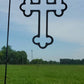 Cross Metal Garden Flag, Cross Garden Flag, Metal Garden Flag, Garden Flag, Cross Decor, Yard Art, Metal Sign, Garden Decor, Yard Sign
