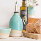 Ceramic Oil Pourer Shoreline, Oil Dispenser Bottle