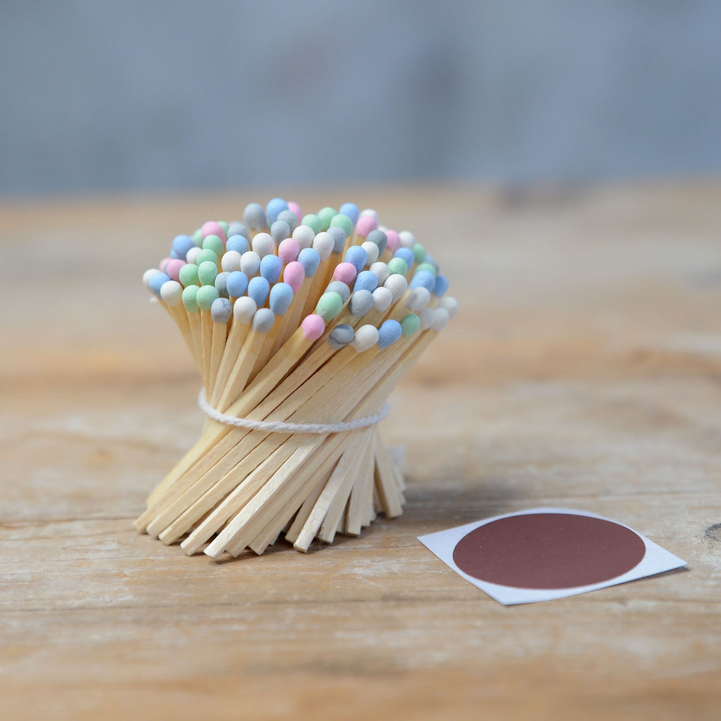 Match Striker Pot with Matches in Off-White