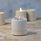 Match Striker Pot with Matches in Off-White