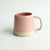 Ceramic Mug in White, Yellow, Pink, Blue and Green