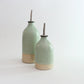 Handmade Green Ceramic Oil Pourer in Small or Large