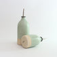 Handmade Green Ceramic Oil Pourer in Small or Large