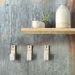 Handmade Pastel Stoneware Wall Hook: Rustic Chic Home Decor