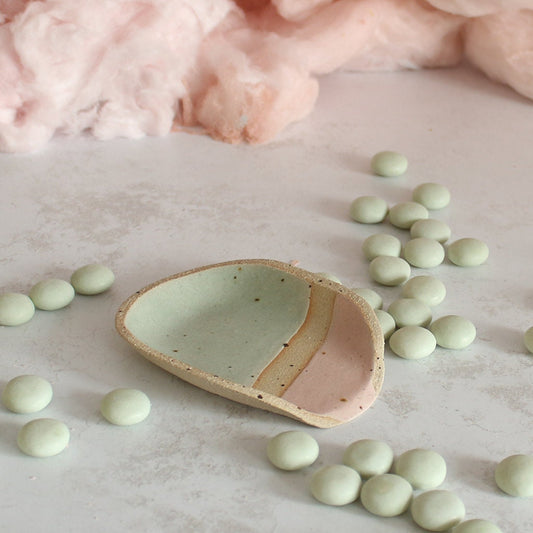 Cotton Candy Stoneware Spoon Rest