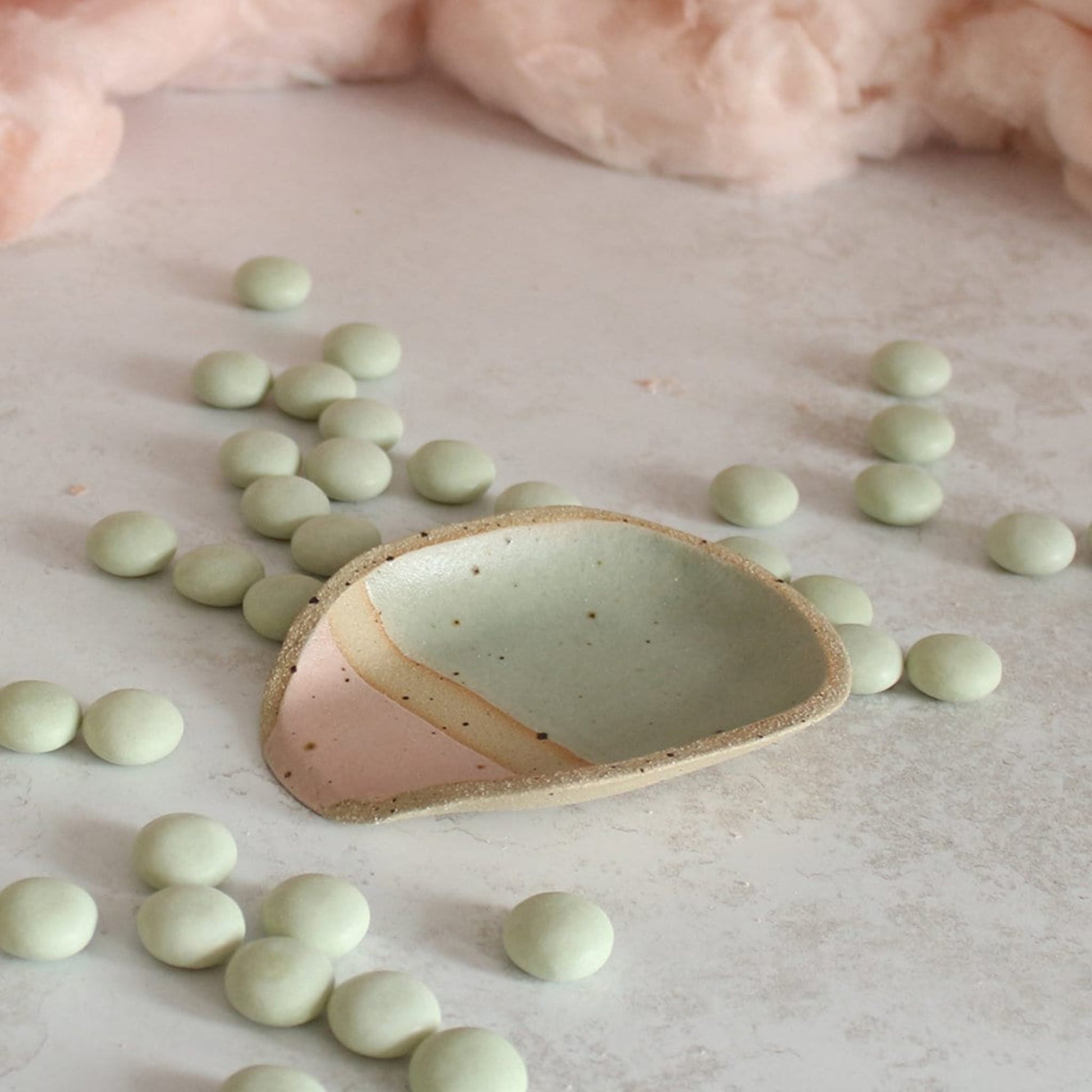 Cotton Candy Stoneware Spoon Rest