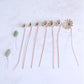 White and Gold Ceramic Flower Bouquet Small
